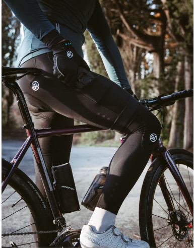 Men's thermal cycling bib shorts with pockets FIANDRE S2